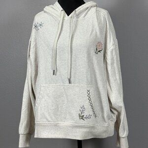 Maurices: Embroidered Flower Hoodie